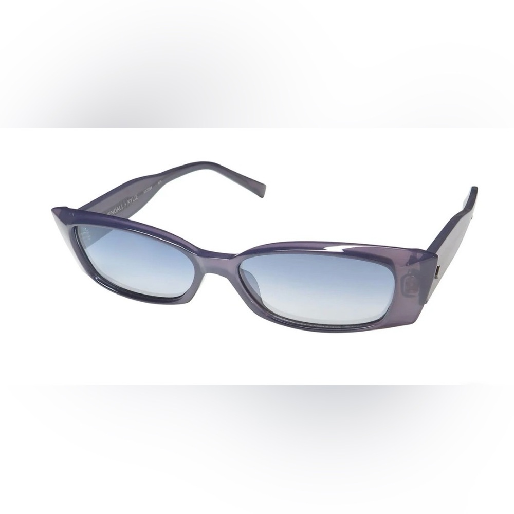 Kendall & Kylie Elora Purple Frame Sunglasses KK5094- shiny milky blue 424